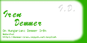 iren demmer business card